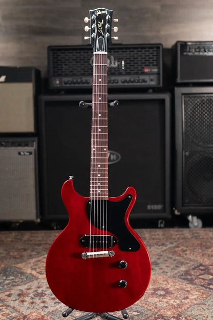 Gibson Les Paul Junior Double Cut Electric Guitar - Vintage Cherry with Hardshell Case