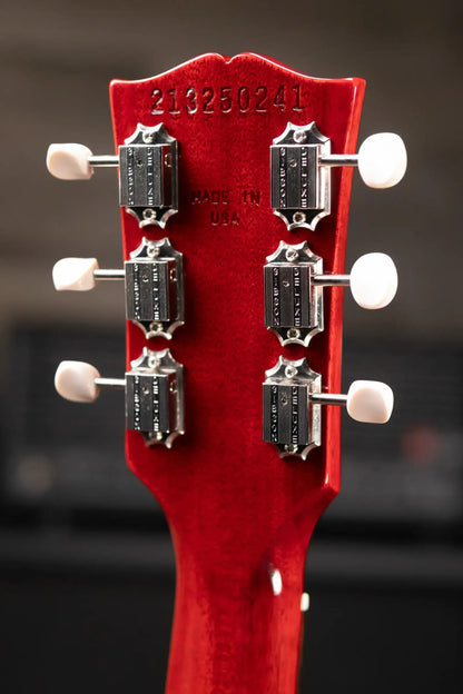 Gibson Les Paul Junior Double Cut Electric Guitar - Vintage Cherry with Hardshell Case