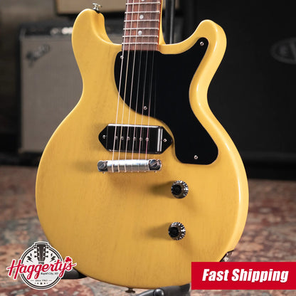 Gibson Les Paul Junior Double Cutaway Electric Guitar - TV Yellow with Hardshell Case