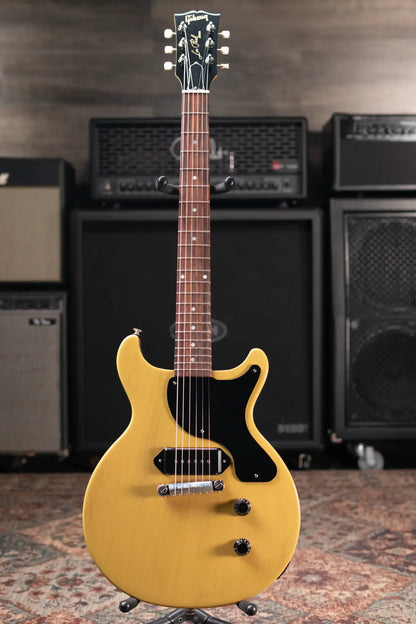 Gibson Les Paul Junior Double Cutaway Electric Guitar - TV Yellow with Hardshell Case