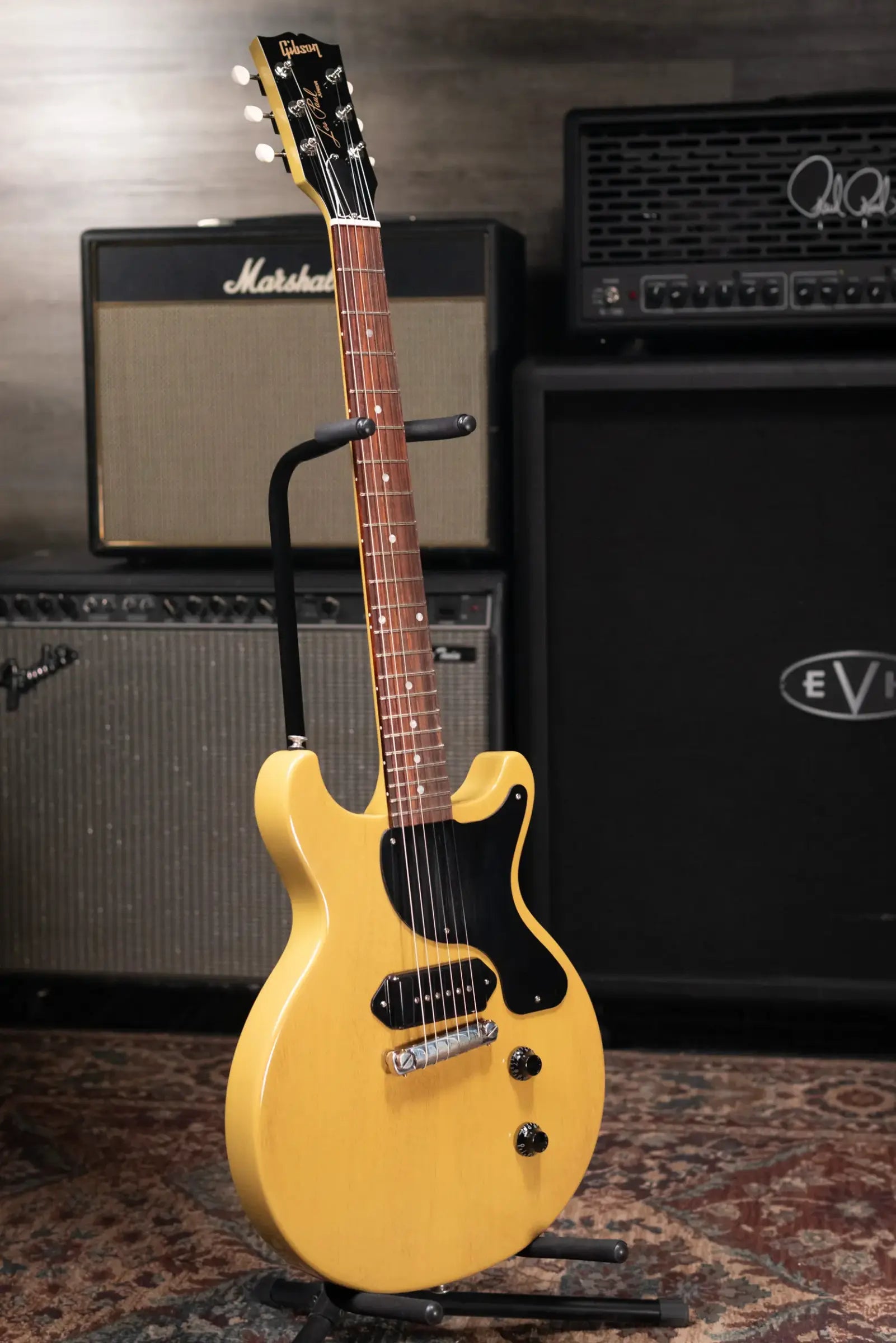 Gibson Les Paul Junior Double Cutaway Electric Guitar - TV Yellow with Hardshell Case