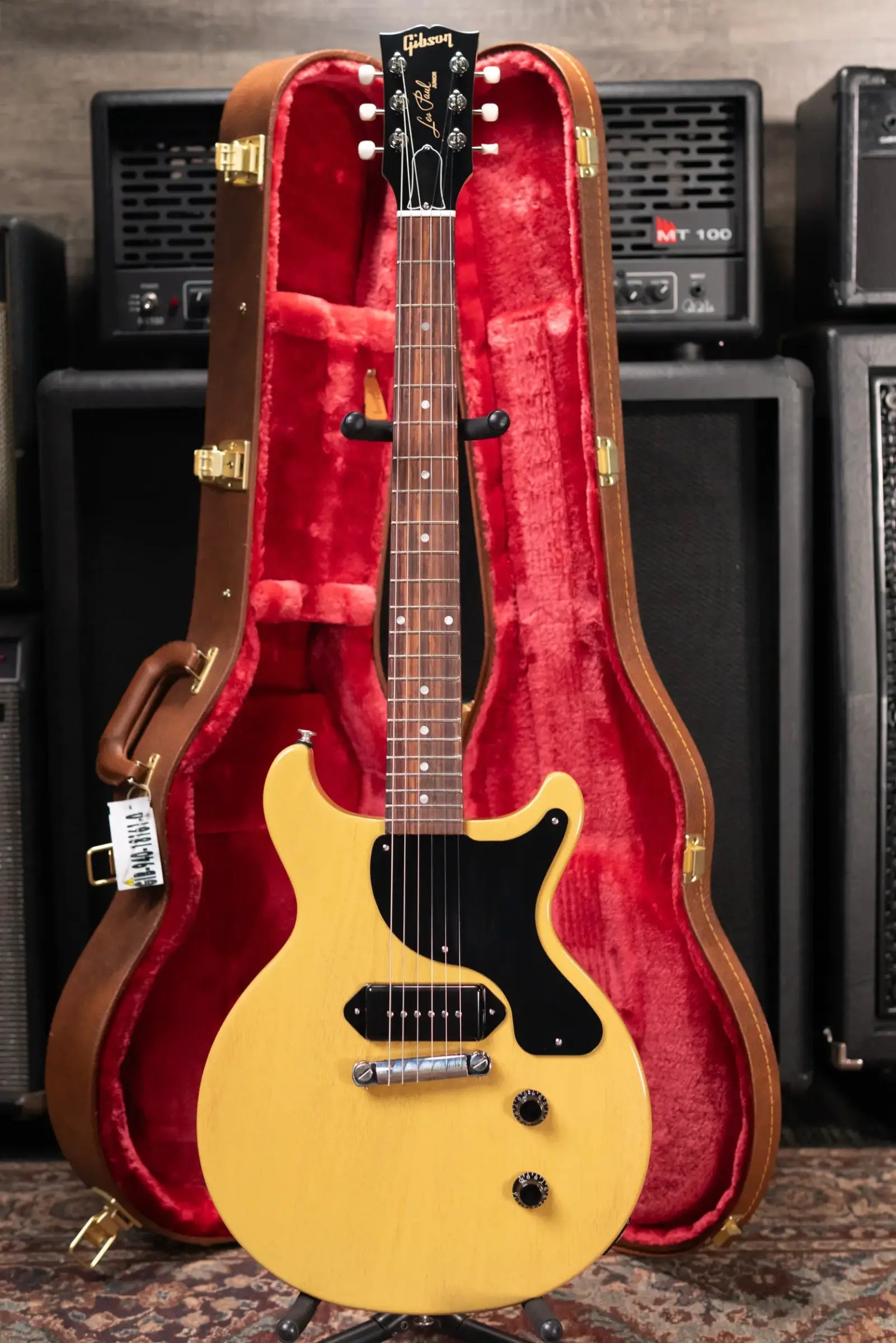 Gibson Les Paul Junior Double Cutaway Electric Guitar - TV Yellow with Hardshell Case