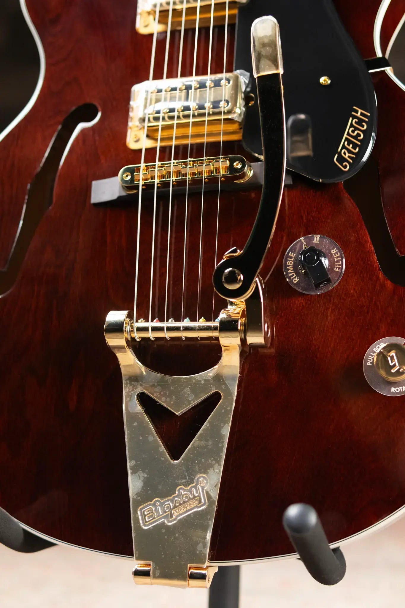 Gretsch Limited Edition Abbey Road Studiomatic Hollow Body with Bigsby Electric Guitar - Classic Walnut Stain with Hardshell Case