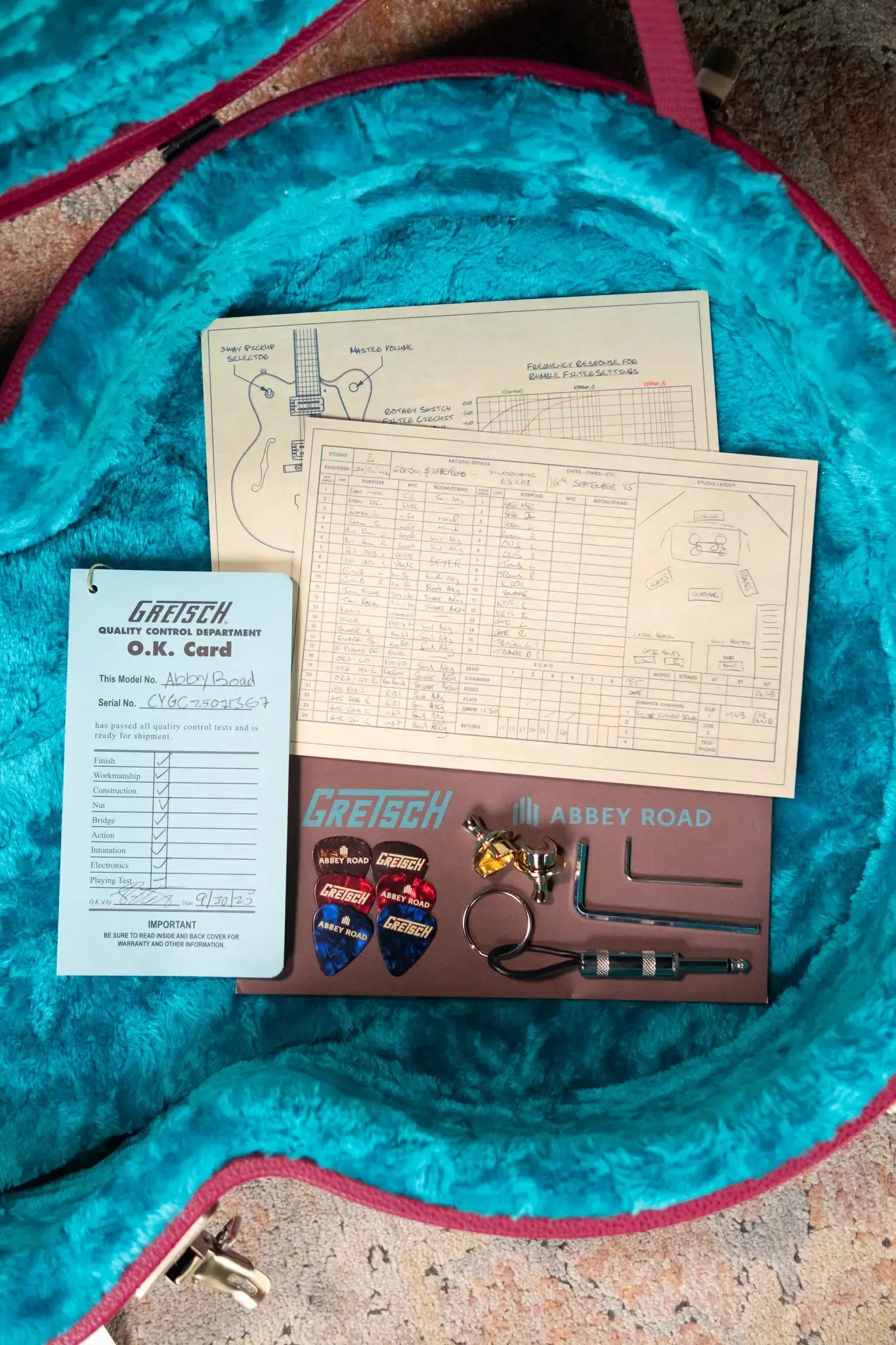 Gretsch Limited Edition Abbey Road Studiomatic Hollow Body with Bigsby Electric Guitar - Classic Walnut Stain with Hardshell Case