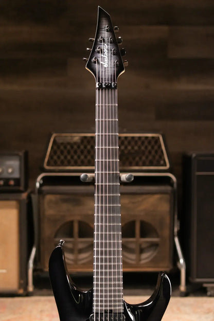 Jackson Pro Plus Series Signature Chris Broderick Soloist 7 String Electric Guitar - Transparent Black with Foam Core Case