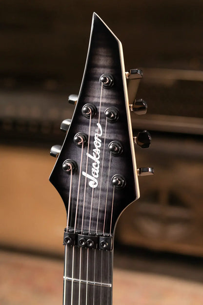 Jackson Pro Plus Series Signature Chris Broderick Soloist 7 String Electric Guitar - Transparent Black with Foam Core Case