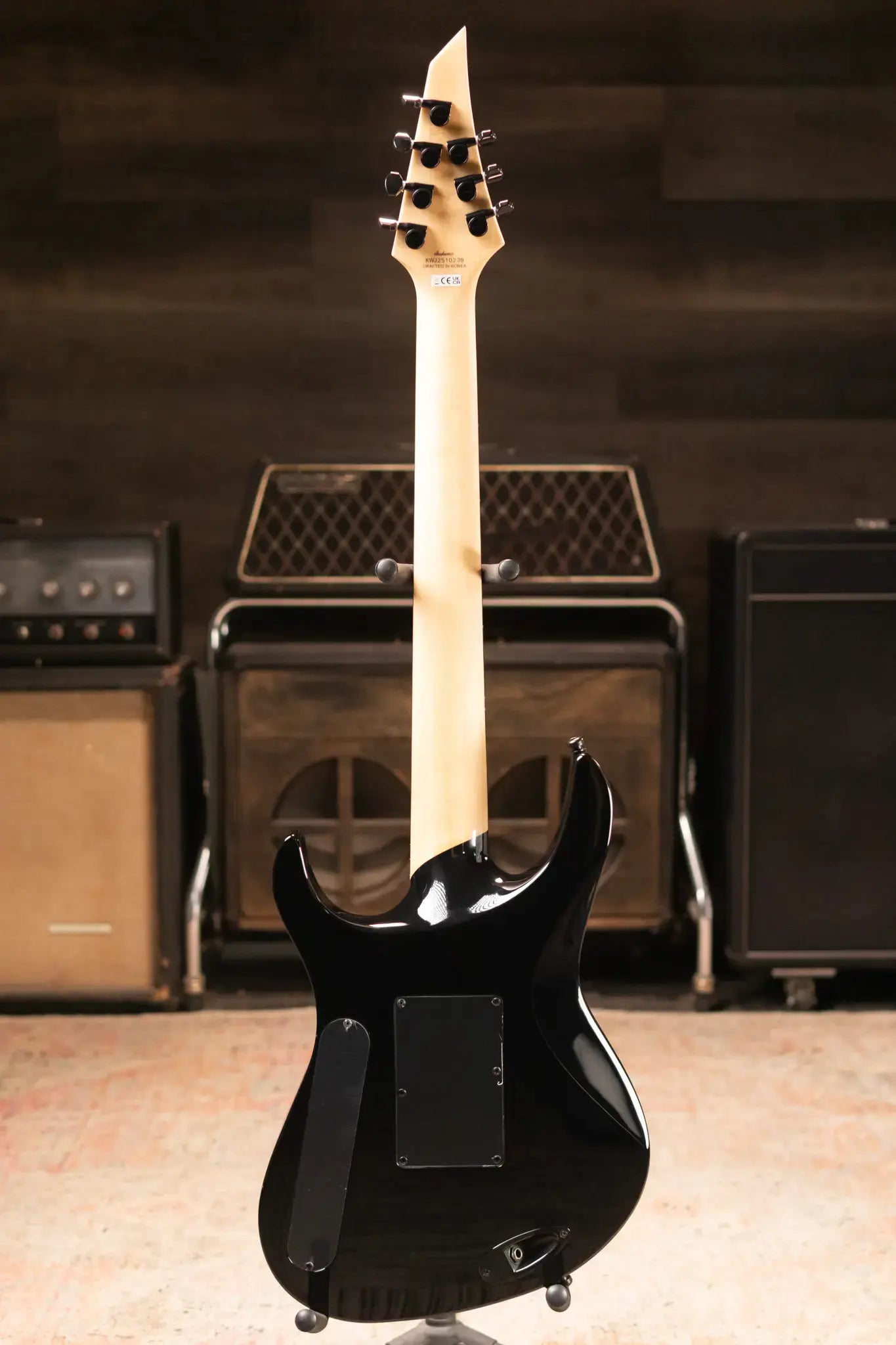 Jackson Pro Plus Series Signature Chris Broderick Soloist 7 String Electric Guitar - Transparent Black with Foam Core Case