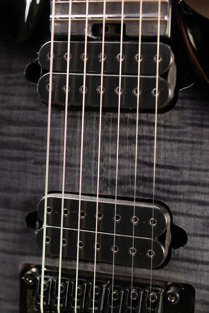 Jackson Pro Plus Series Signature Chris Broderick Soloist 7 String Electric Guitar - Transparent Black with Foam Core Case