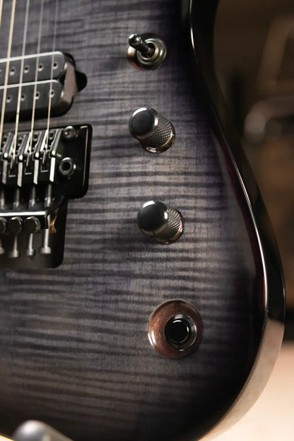 Jackson Pro Plus Series Signature Chris Broderick Soloist 7 String Electric Guitar - Transparent Black with Foam Core Case