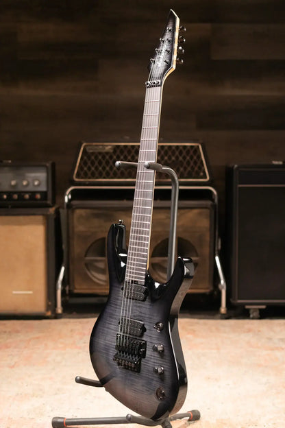 Jackson Pro Plus Series Signature Chris Broderick Soloist 7 String Electric Guitar - Transparent Black with Foam Core Case