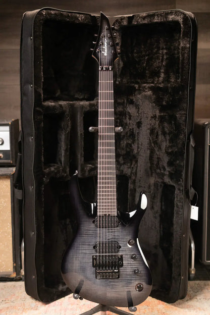 Jackson Pro Plus Series Signature Chris Broderick Soloist 7 String Electric Guitar - Transparent Black with Foam Core Case