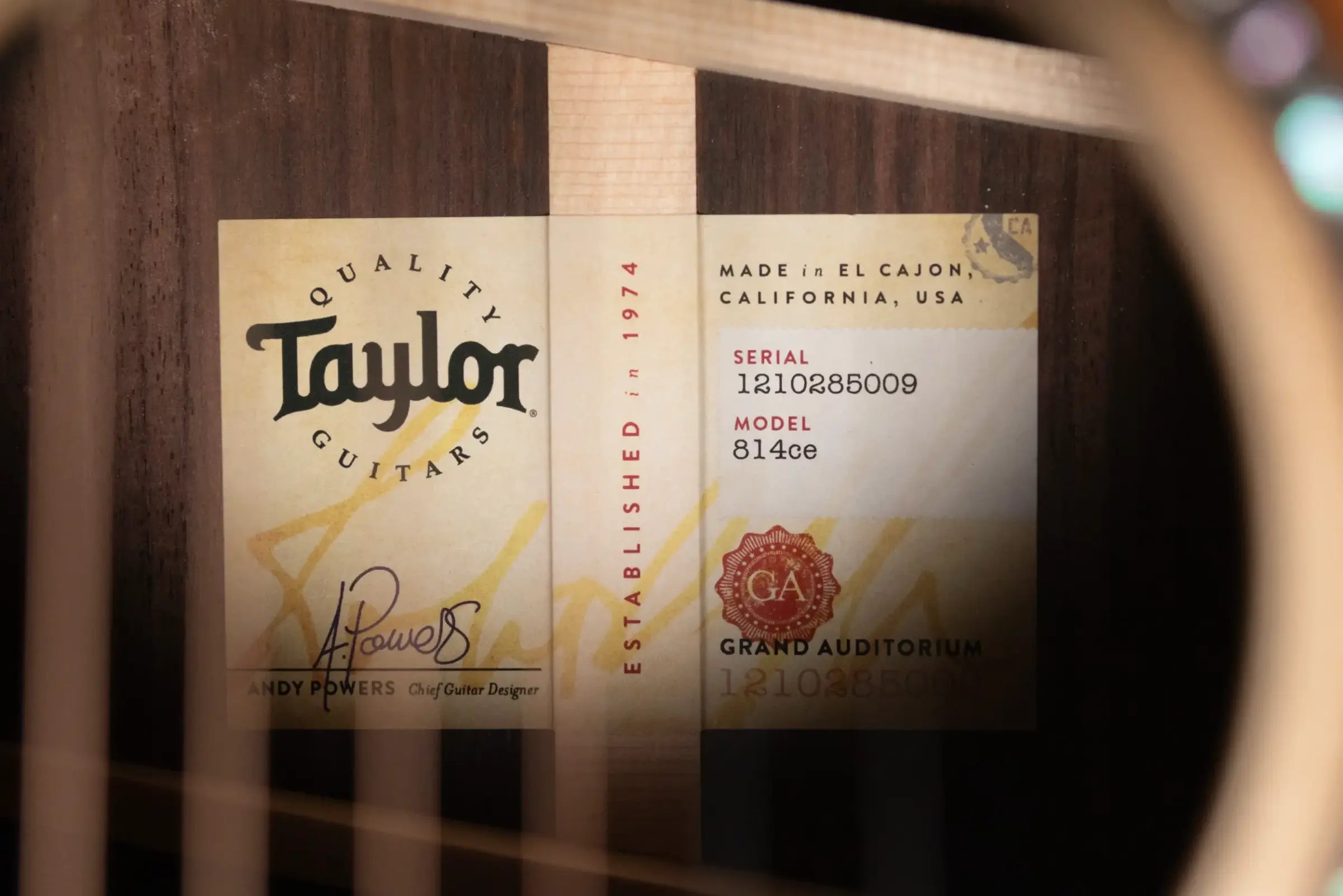 Taylor Next Generation 814ce Grand Auditorium Acoustic/Electric Guitar with Hardshell Case