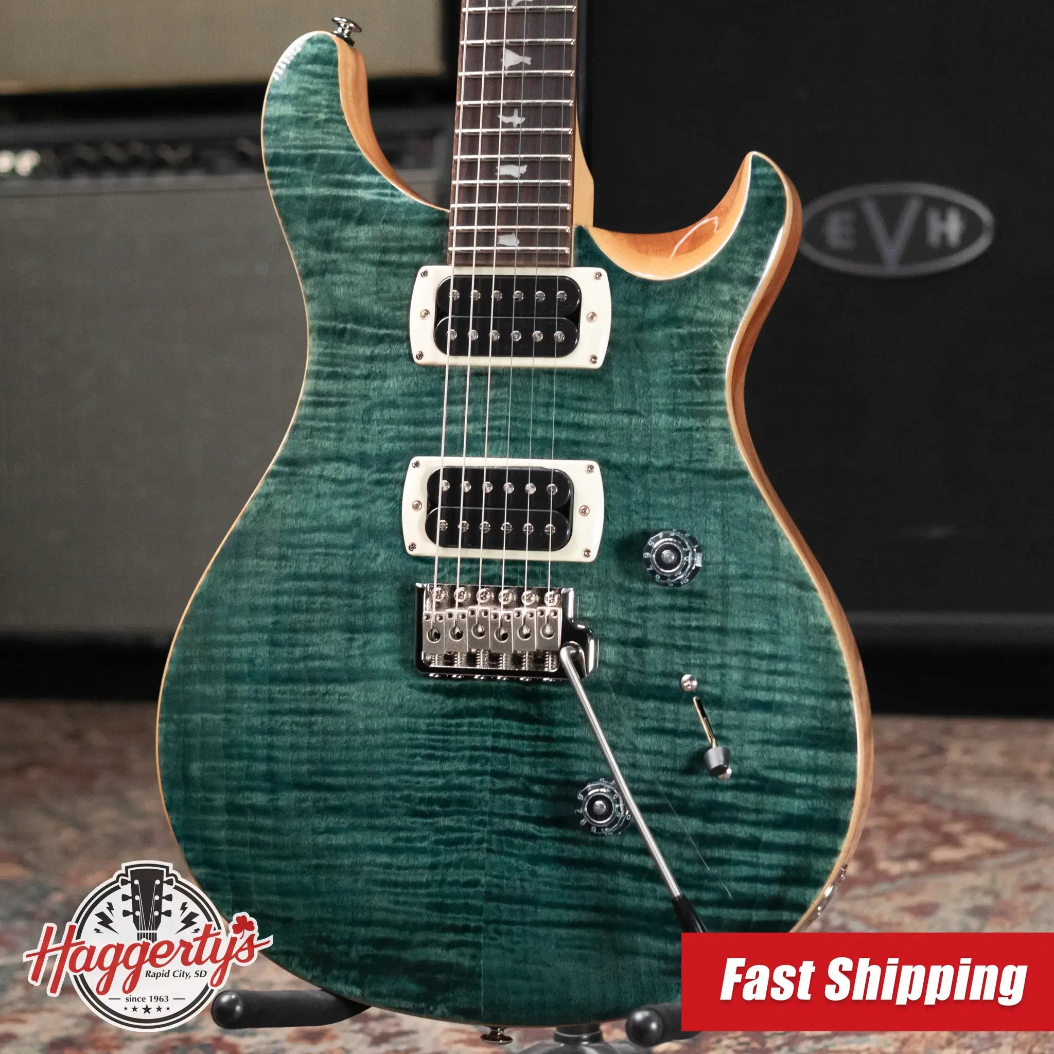 PRS SE Custom 24 Electric Guitar - Slate Blue with Gig Bag