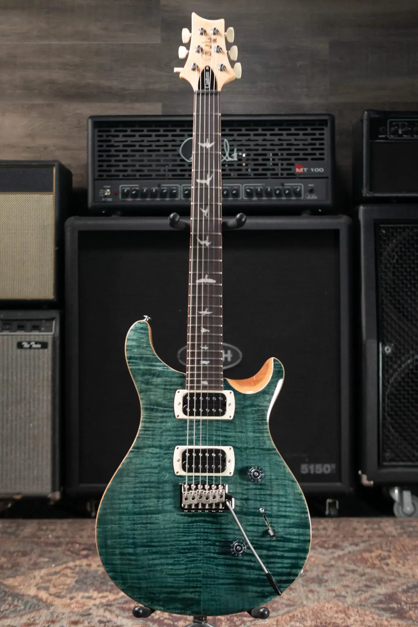 PRS SE Custom 24 Electric Guitar - Slate Blue with Gig Bag