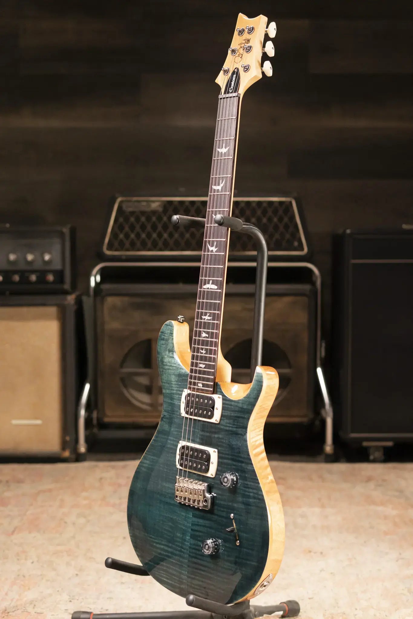 PRS SE Custom 24 Electric Guitar - Slate Blue with Gig Bag