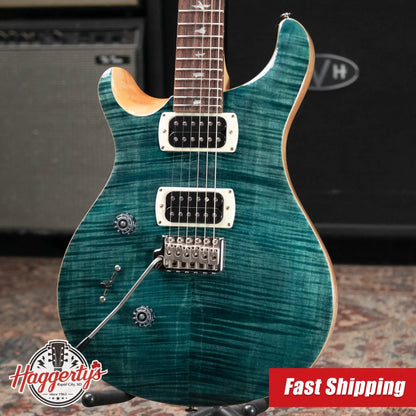 PRS SE Custom 24 Left-Handed Electric Guitar - Slate Blue with Gig Bag