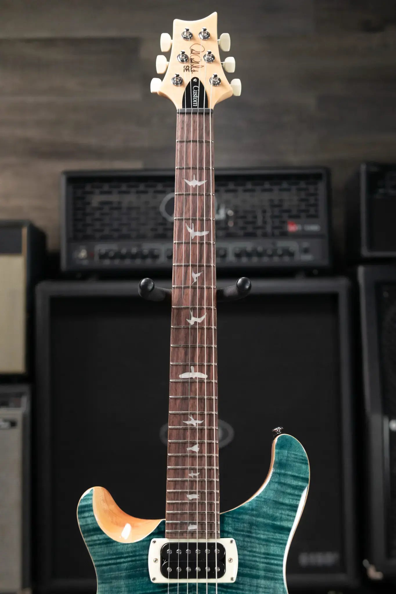 PRS SE Custom 24 Left-Handed Electric Guitar - Slate Blue with Gig Bag