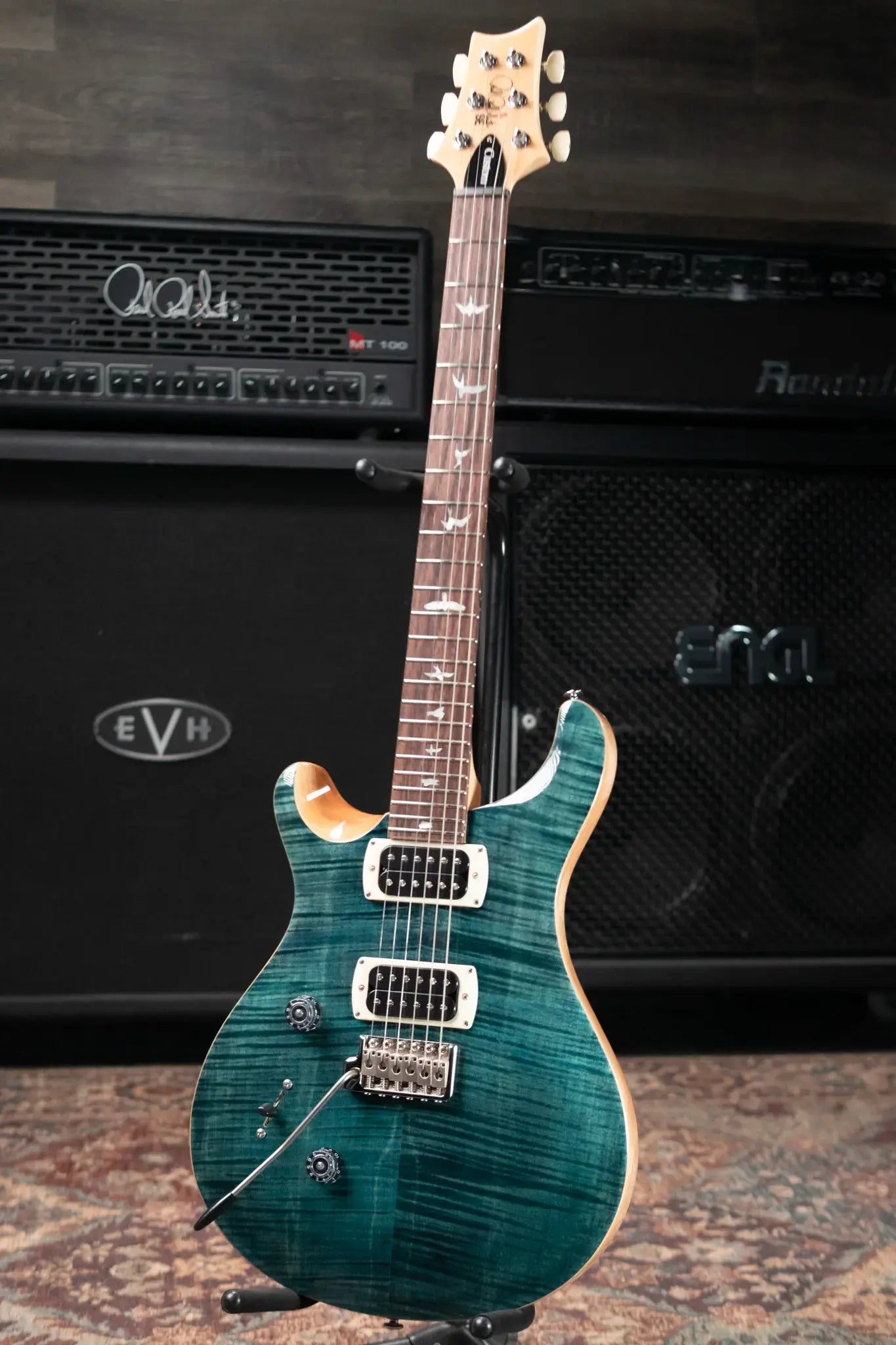 PRS SE Custom 24 Left-Handed Electric Guitar - Slate Blue with Gig Bag