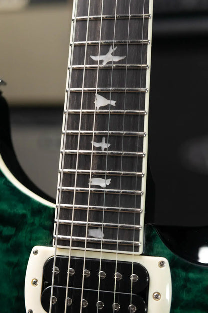 PRS SE Custom 24 Quilt Package Electric Guitar - Teal Black with Gig Bag