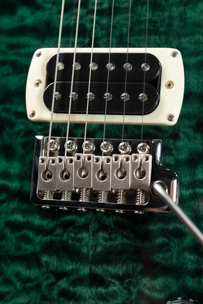 PRS SE Custom 24 Quilt Package Electric Guitar - Teal Black with Gig Bag