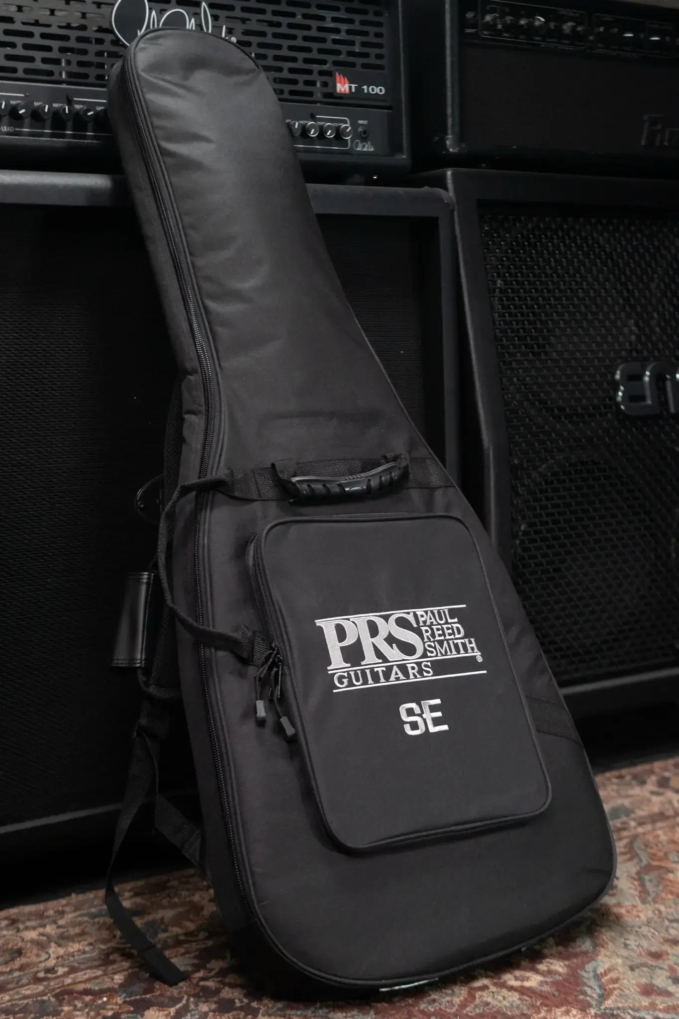 PRS SE Custom 24 Quilt Package Electric Guitar - Teal Black with Gig Bag