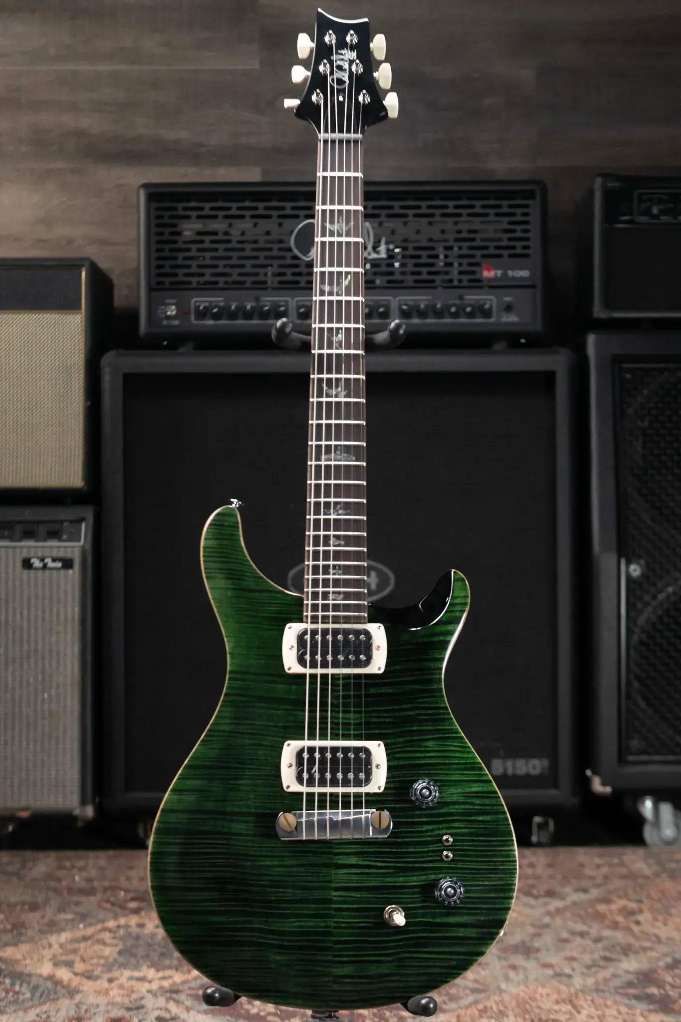 PRS SE Paul's Guitar Electric Guitar - Teal Black with Gig Bag