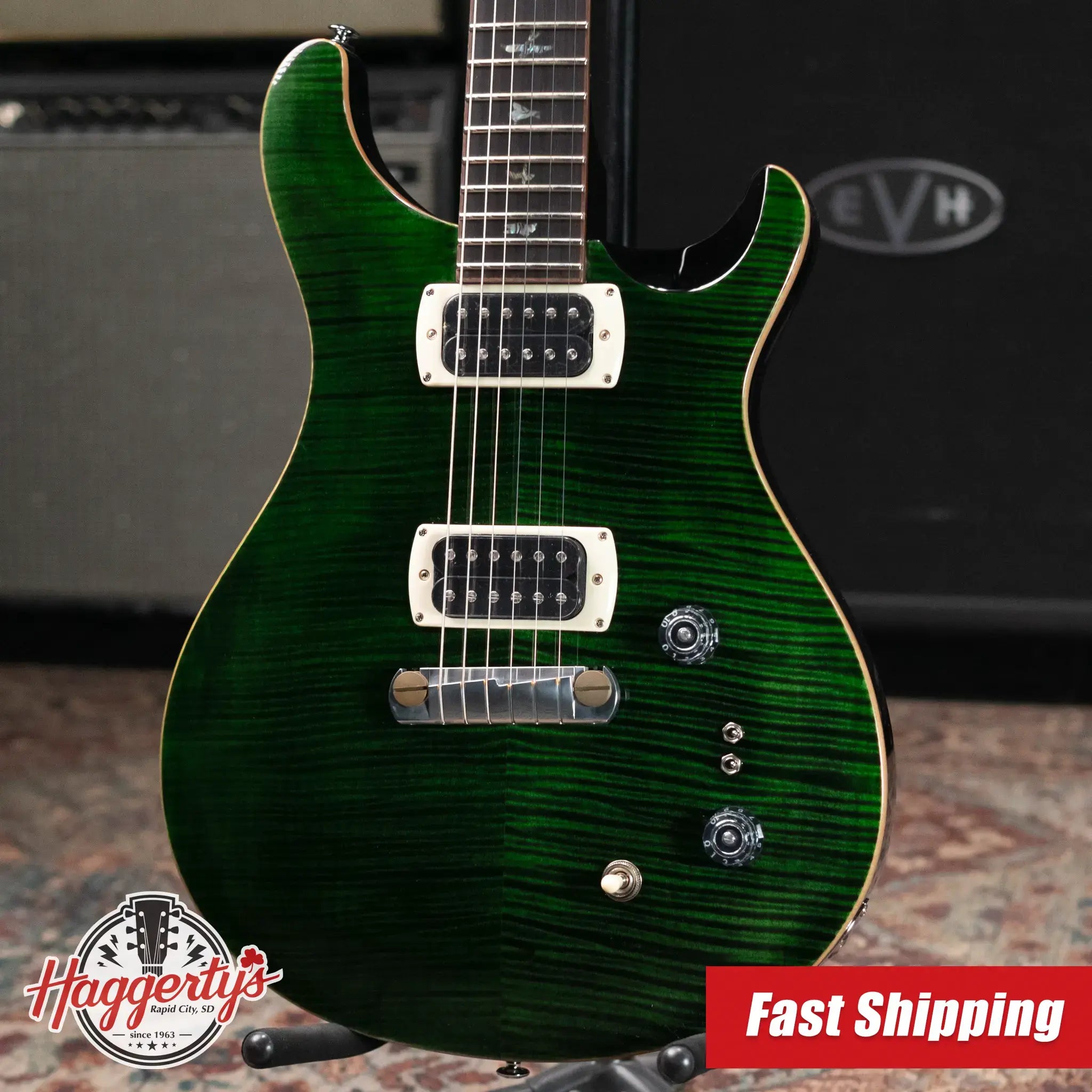 PRS SE Paul's Guitar Electric Guitar - Teal Black with Gig Bag