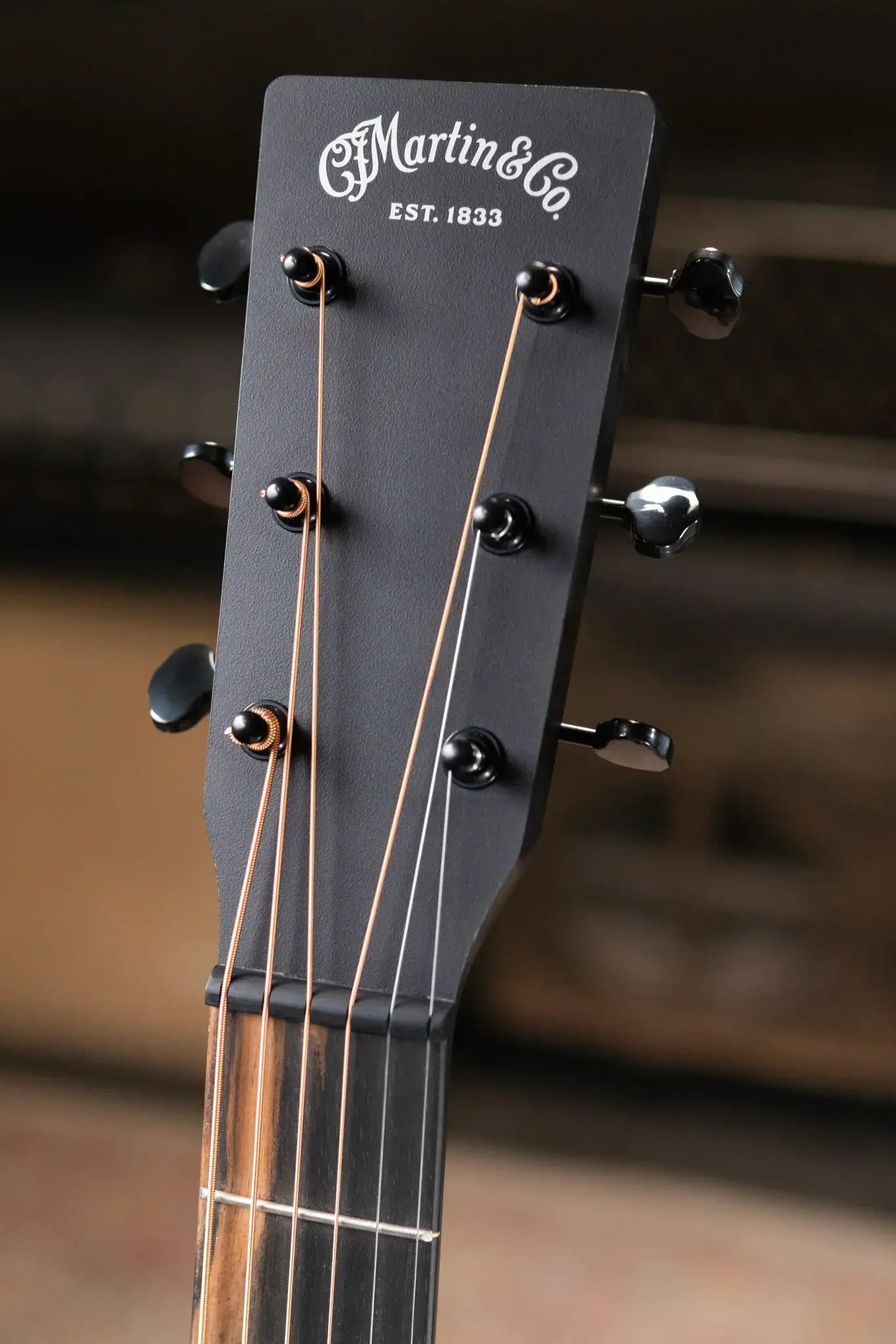 Martin DC-10E Modern Dreadnought Acoustic/Electric Guitar - Black with Gig Bag