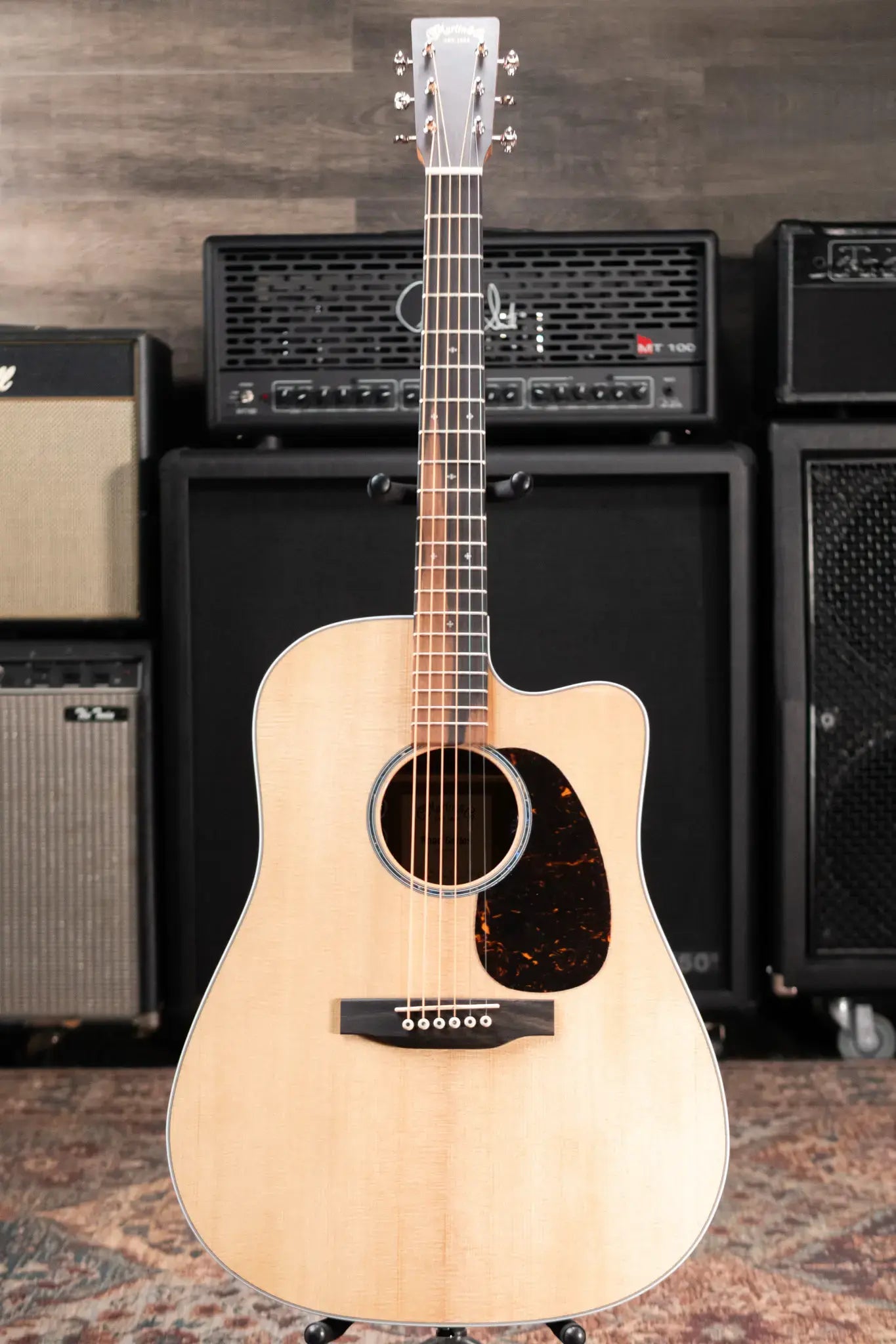 Martin DC-13E Modern Dreadnought Acoustic/Electric Guitar - Spruce/Koa with Gig Bag