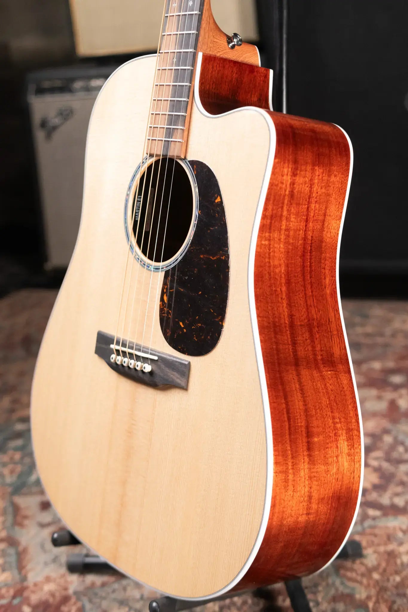 Martin DC-13E Modern Dreadnought Acoustic/Electric Guitar - Spruce/Koa with Gig Bag