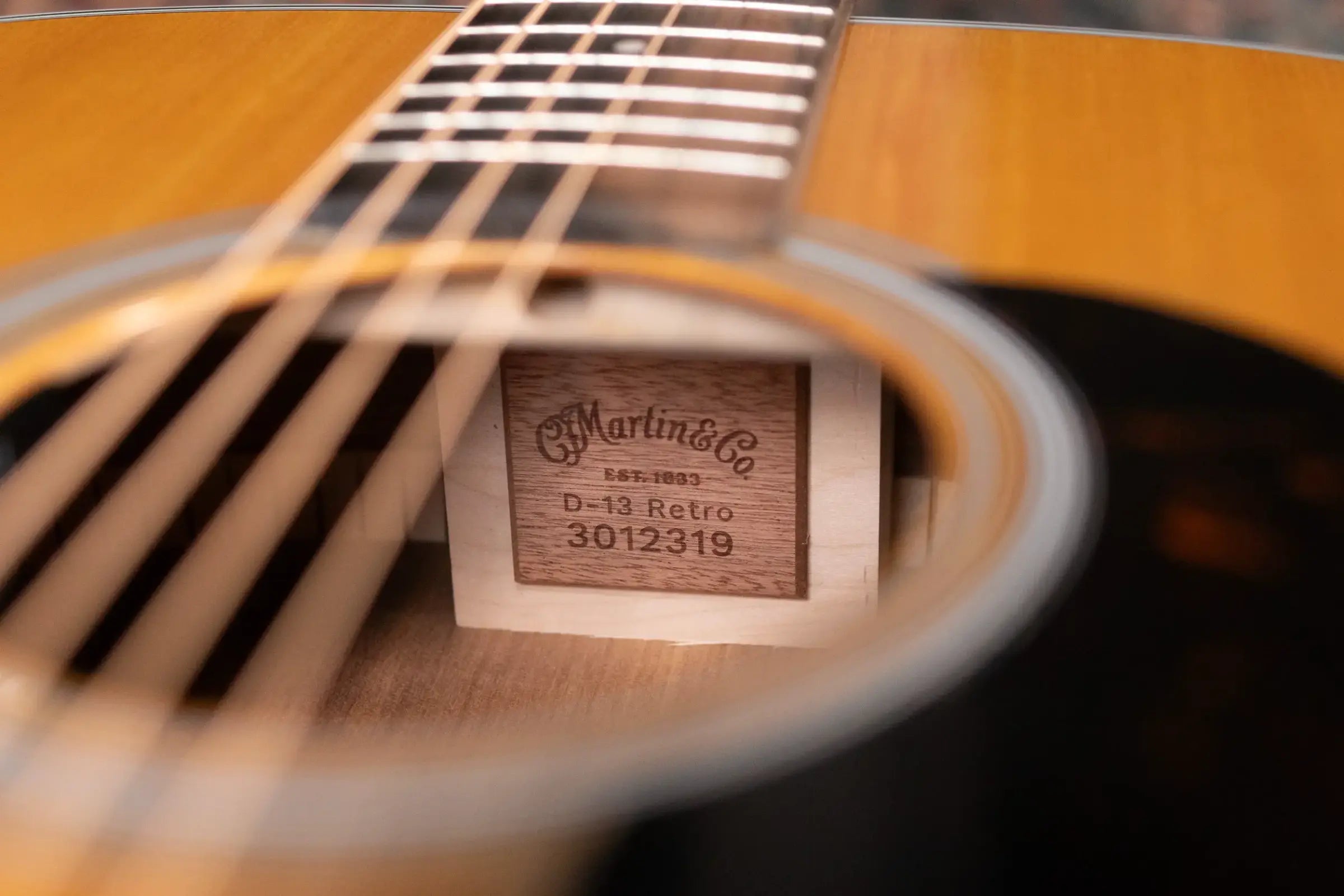 Martin D-13E Retro Dreadnought Acoustic/Electric Guitar - Spruce/Walnut with Gig Bag