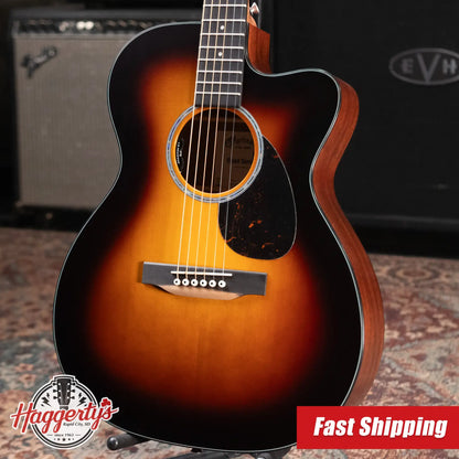 Martin OMC-10E Modern Acoustic/Electric Guitar - 1935 Sunburst with Gig Bag