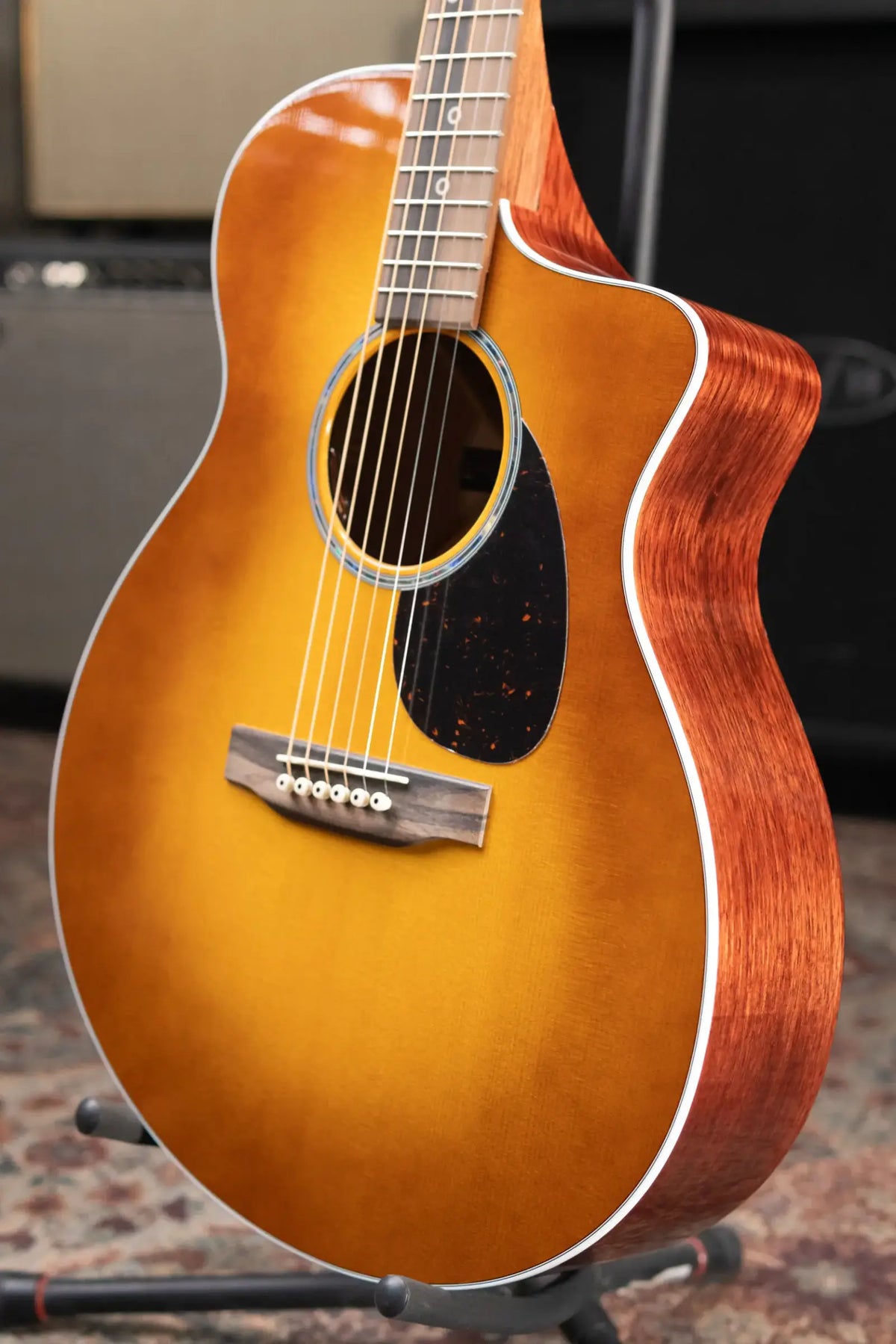Martin SC-13E Modern Acoustic/Electric Guitar - Mezcal Burst/Koa with Gig Bag - Demo