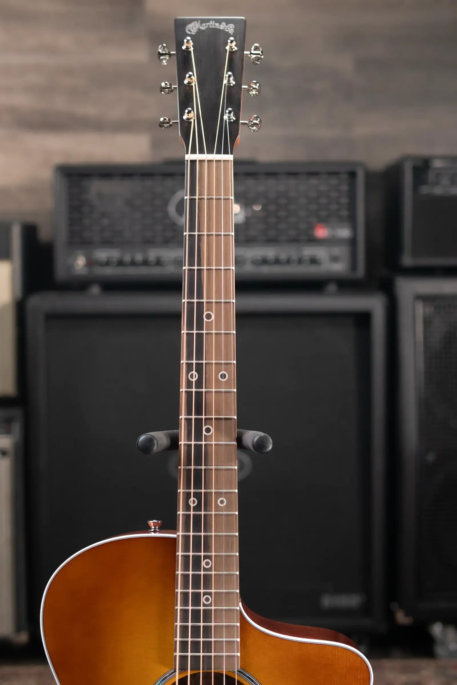 Martin SC-13E Modern Mezcal Burst Acoustic/Electric Guitar - Spruce Burst/Koa with Gig Bag