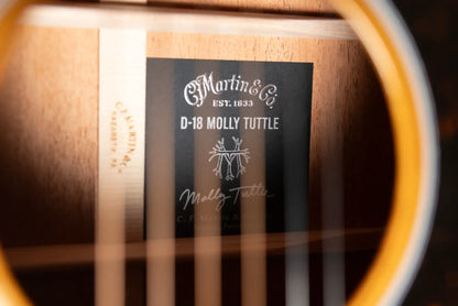 Martin D-18 Molly Tuttle Signature Dreadnought Acoustic Guitar - Vintage Sunburst with Hardshell Case