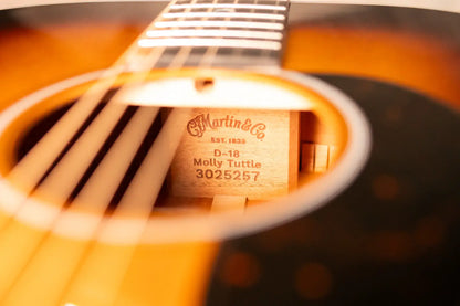 Martin D-18 Molly Tuttle Signature Acoustic Guitar - Vintage Sunburst with Hardshell Case