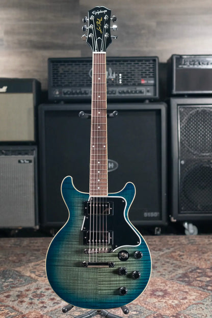 Epiphone Les Paul Special Double Cut Figured Electric Guitar - Ocean Water Perimeter