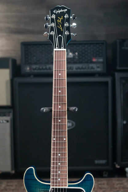 Epiphone Les Paul Special Double Cut Figured Electric Guitar - Ocean Water Perimeter