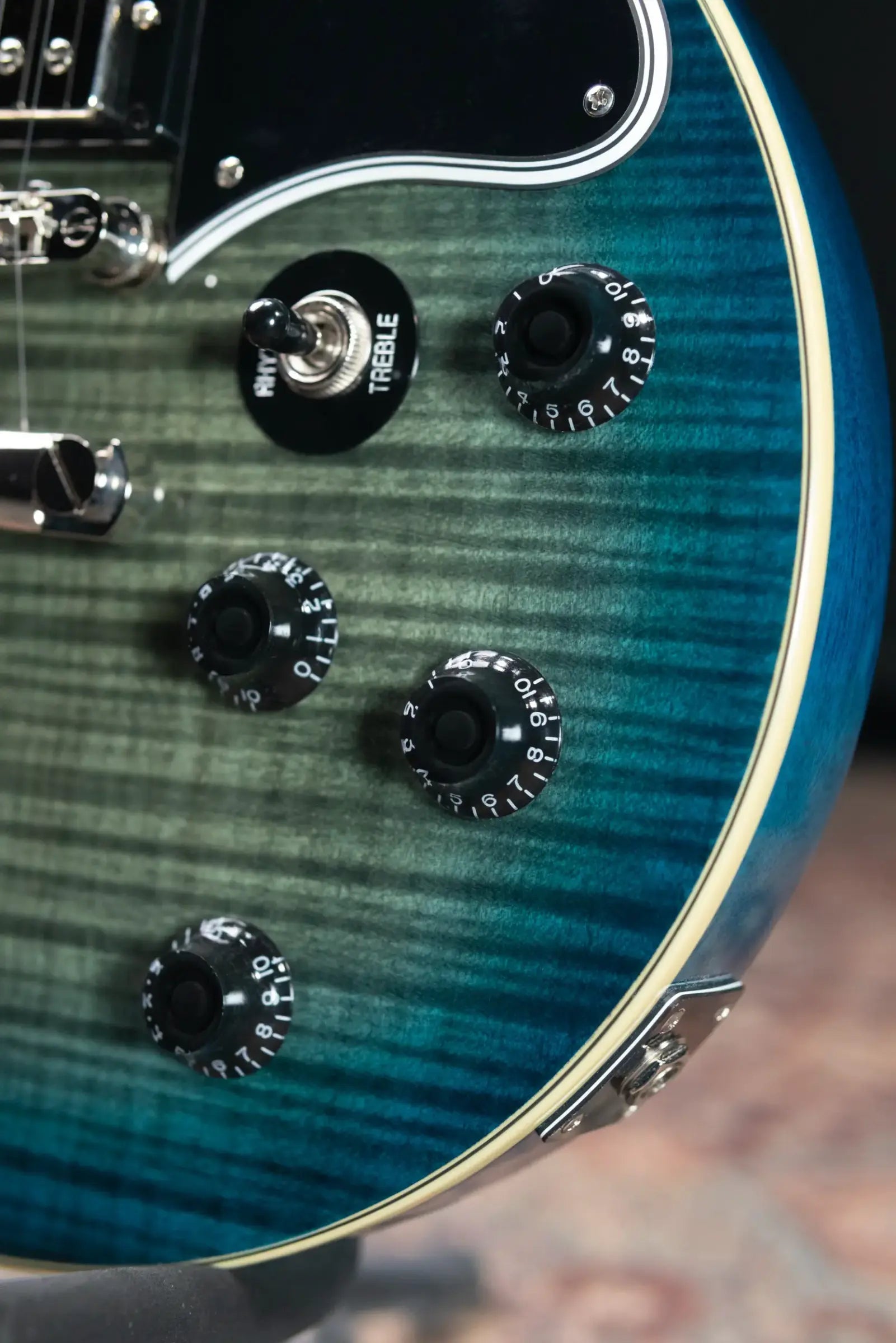 Epiphone Les Paul Special Double Cut Figured Electric Guitar - Ocean Water Perimeter