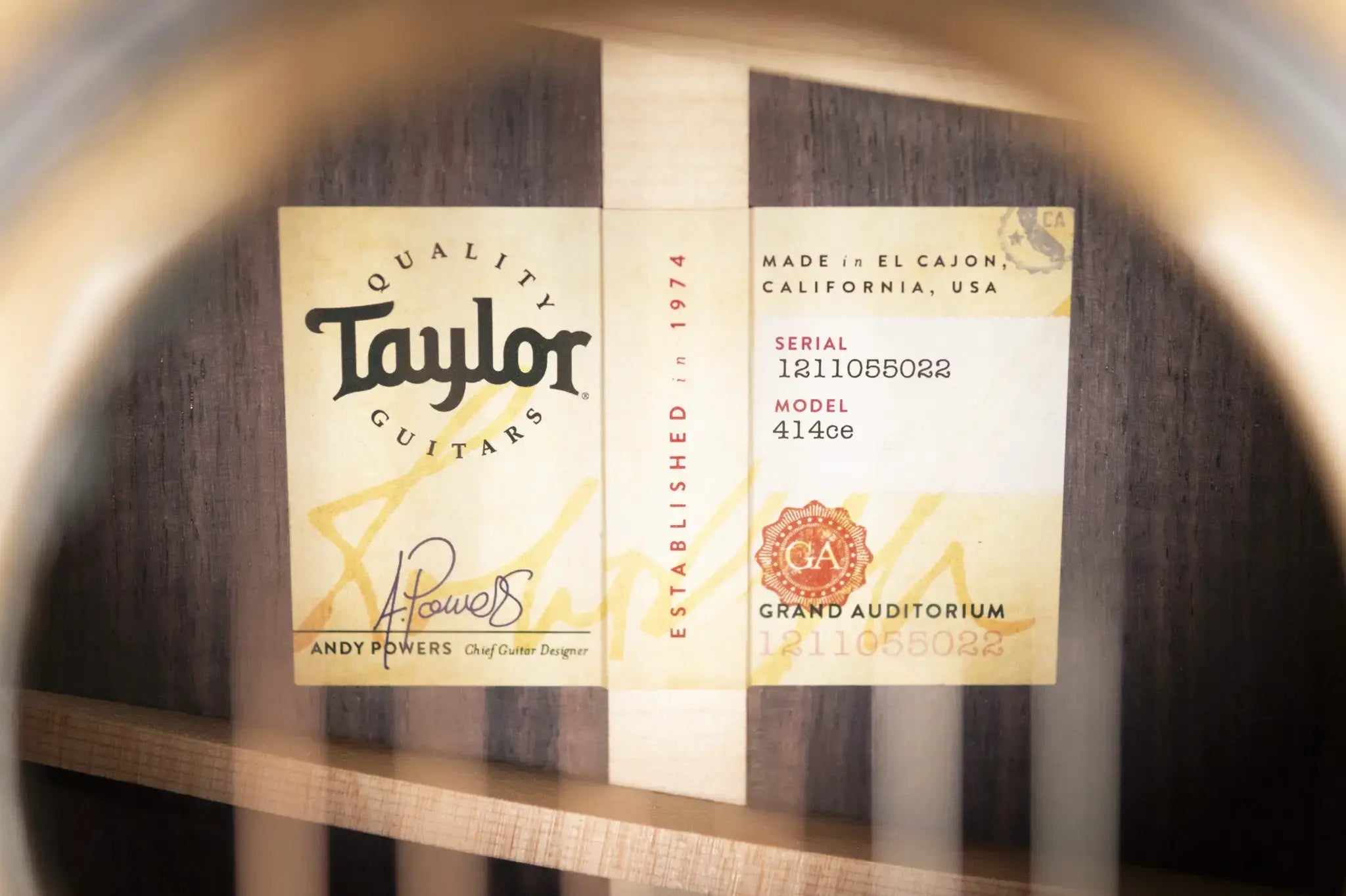 Taylor Next Generation 414ce Grand Auditorium Acoustic/Electric Guitar with Hardshell Case