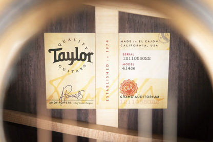 Taylor Next Generation 414ce Grand Auditorium Acoustic/Electric Guitar with Hardshell Case