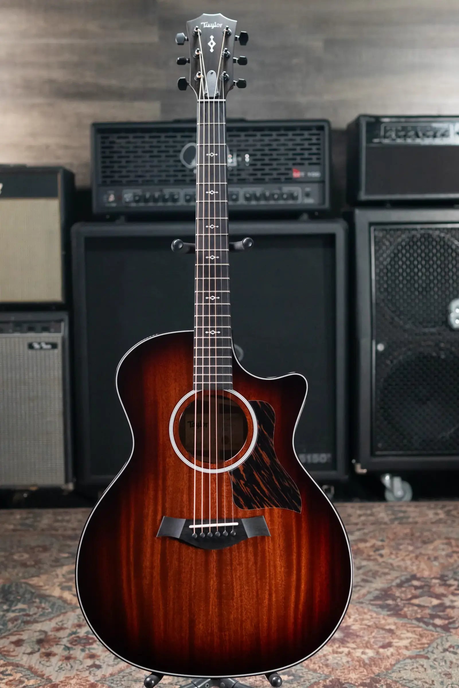Taylor Next Generation 324ce Grand Auditorium Acoustic/Electric Guitar - Shaded Edgeburst with Hardshell Case