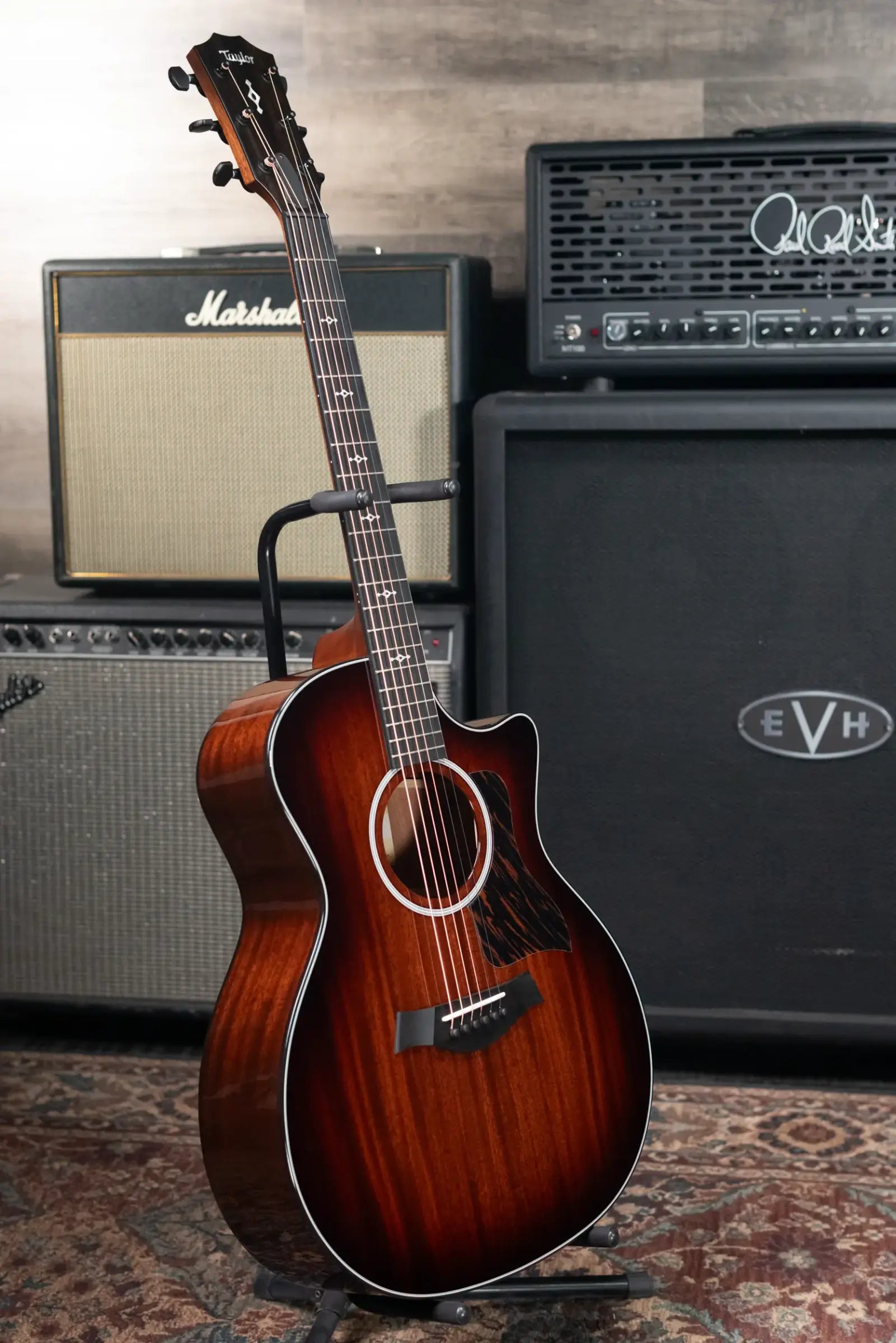 Taylor Next Generation 324ce Grand Auditorium Acoustic/Electric Guitar - Shaded Edgeburst with Hardshell Case