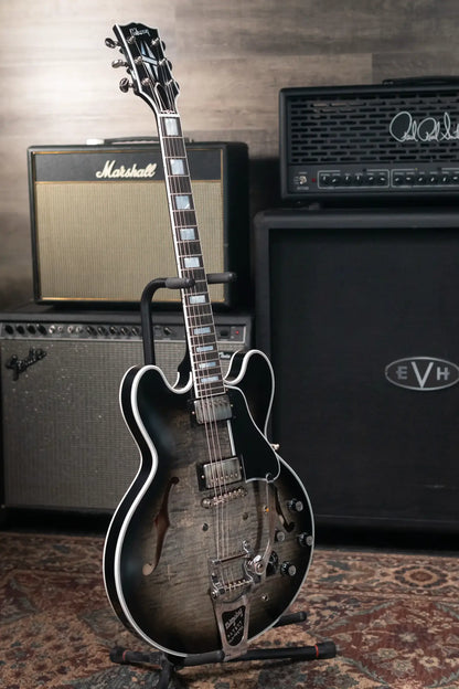 Gibson Custom Shop Limited Edition 1959 ES-355 Figured Gary Clark Jr Signature Bigsby VOS Semi-Hollow Electric Guitar - Cobra Burst with Hardshell Case