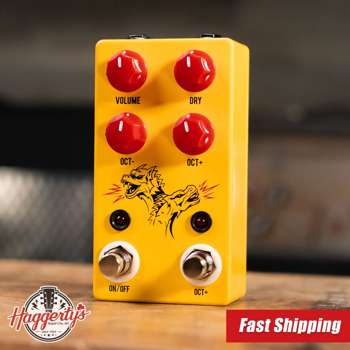 JHS Double Dragon Lo-Fi Octave Device Pedal