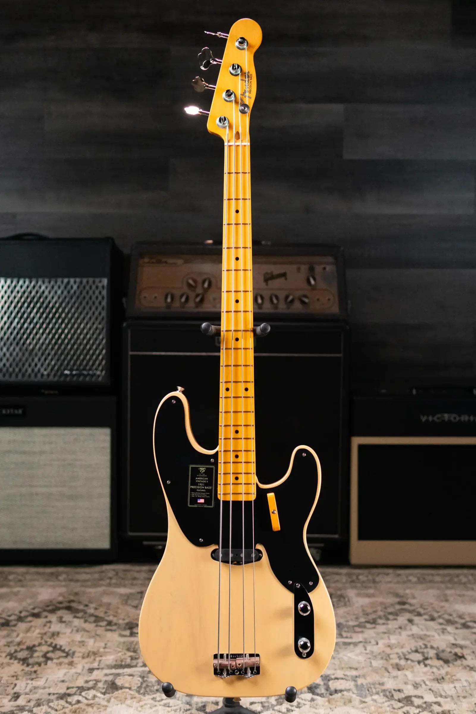 Fender 75th Anniversary American Vintage II 1951 Precision Bass - Butterscotch Blonde with Hardshell Case