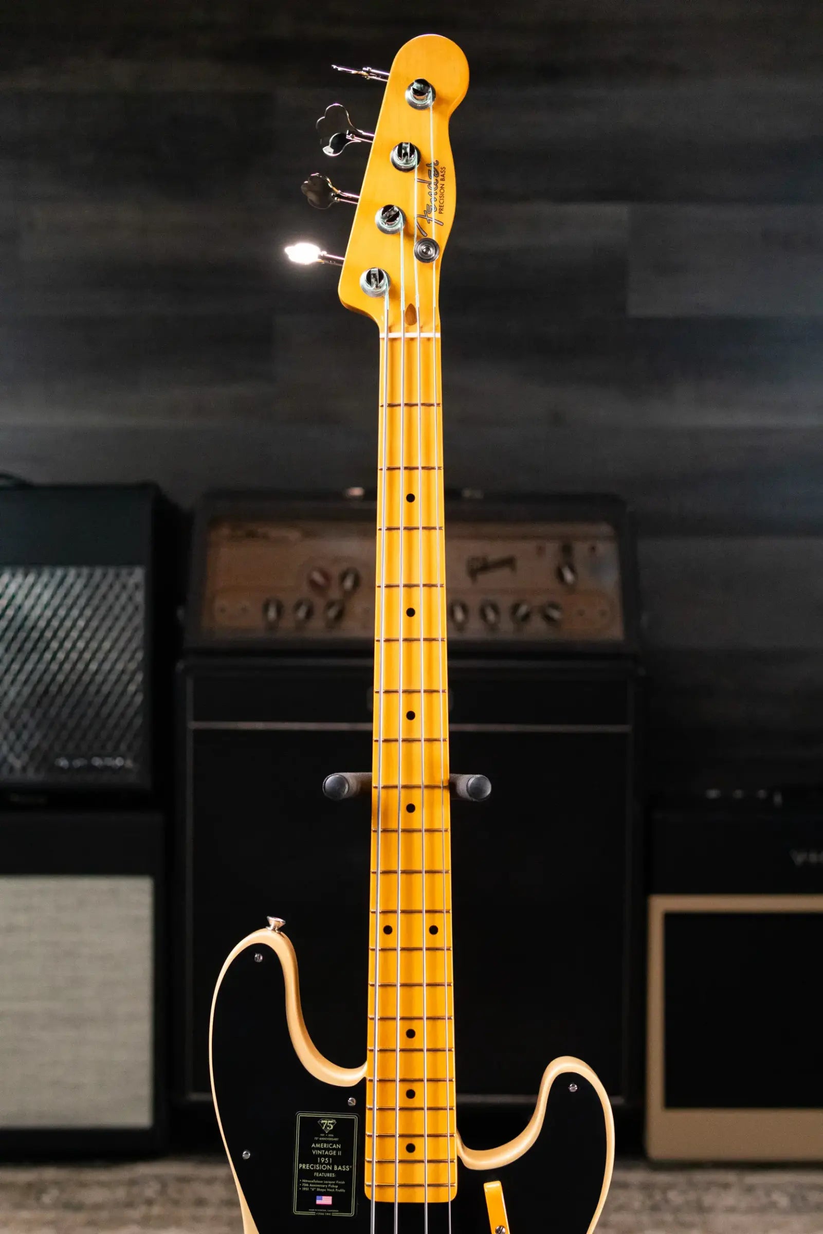 Fender 75th Anniversary American Vintage II 1951 Precision Bass - Butterscotch Blonde with Hardshell Case