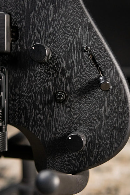 Ibanez QX52B Headless Electric Guitar - Weathered Black with Gig Bag