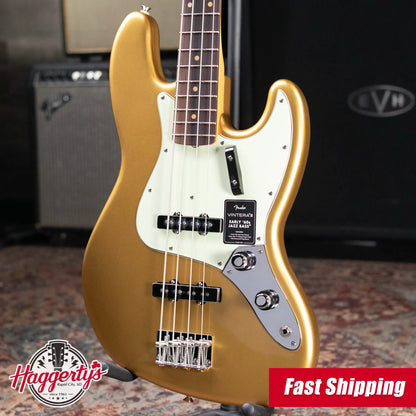 Fender Vintera III Early '60s Jazz Bass - Aztec Gold with Gig Bag - Demo