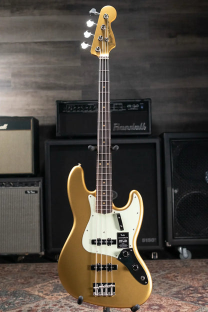 Fender Vintera III Early '60s Jazz Bass - Aztec Gold with Gig Bag - Demo